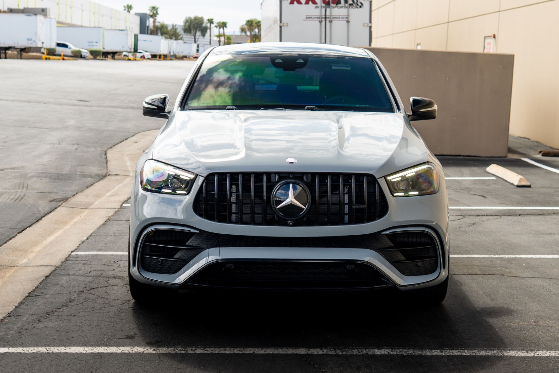 Mercedes GLE front end finished in paint protection film and ceramic coating at Lusso Auto Design