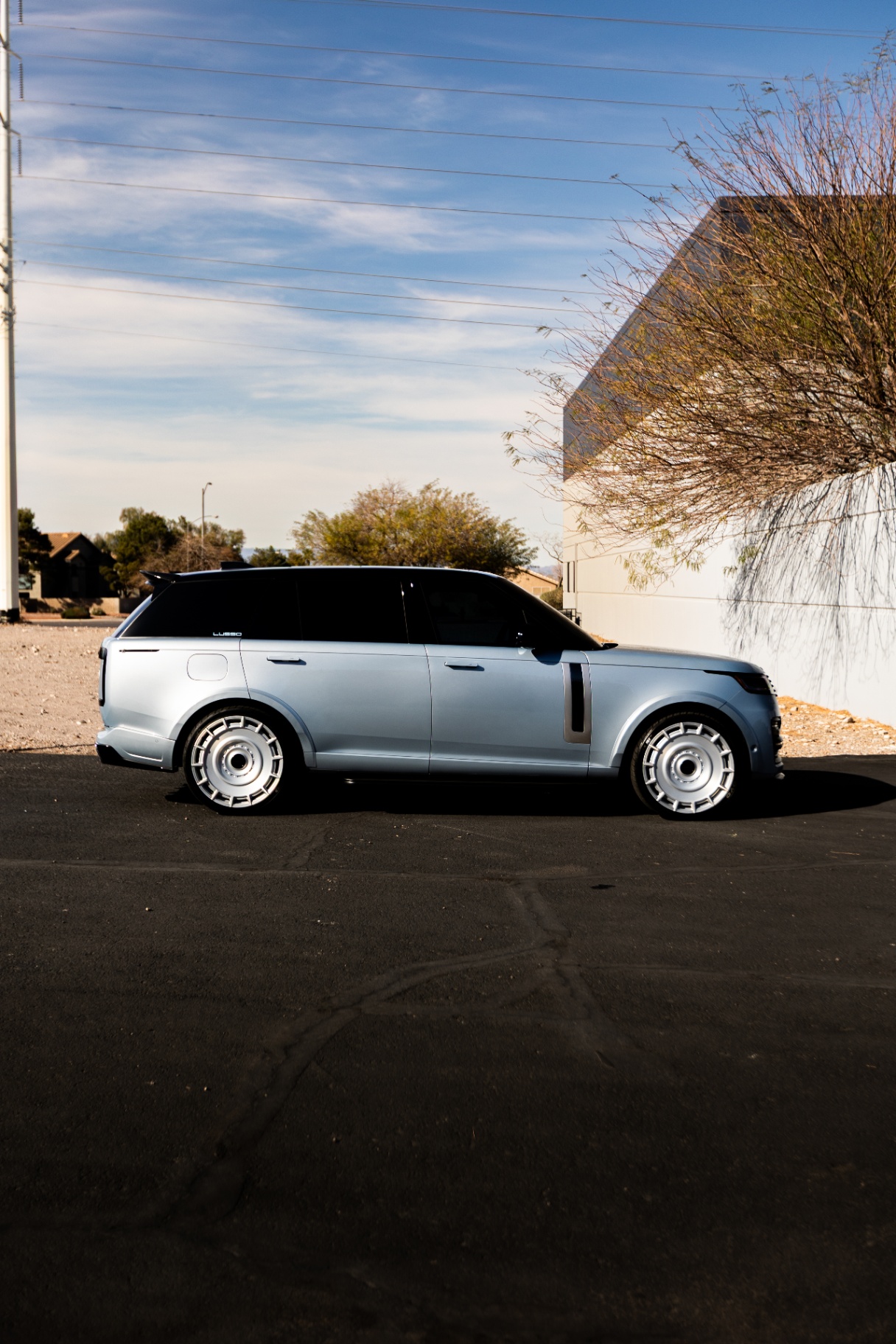 Range Rover side profile protected with full body PPF