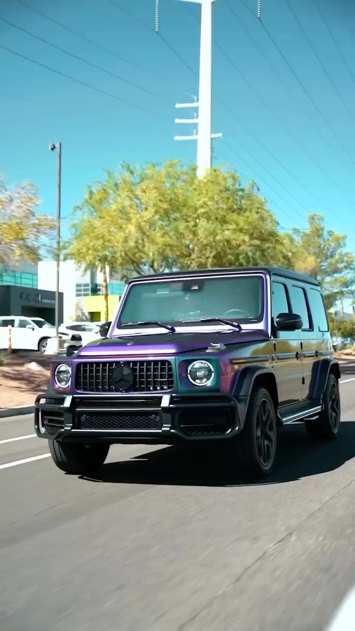 Mercedes-AMG G63 with color shift finish and tinted windows
