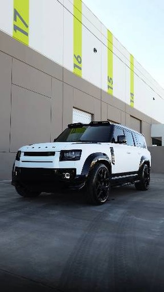 White Land Rover Defender with a ceramic coated finish at Lusso Auto Design