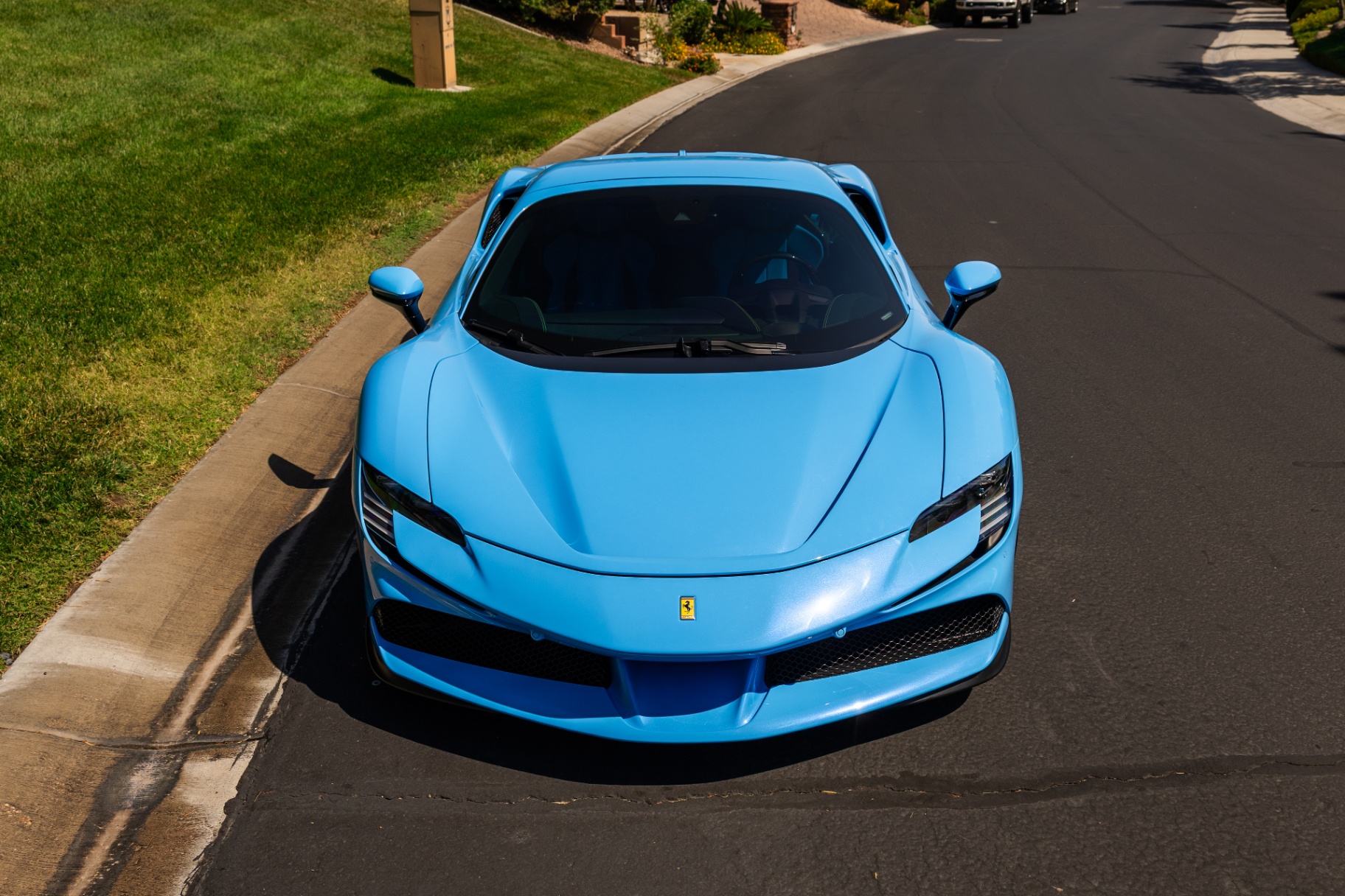 Ferrari front end wrapped in self-healing paint protection film