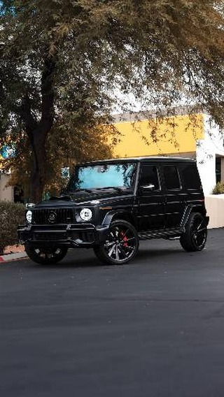 Blacked out Mercedes-AMG G63 with dark ceramic tint