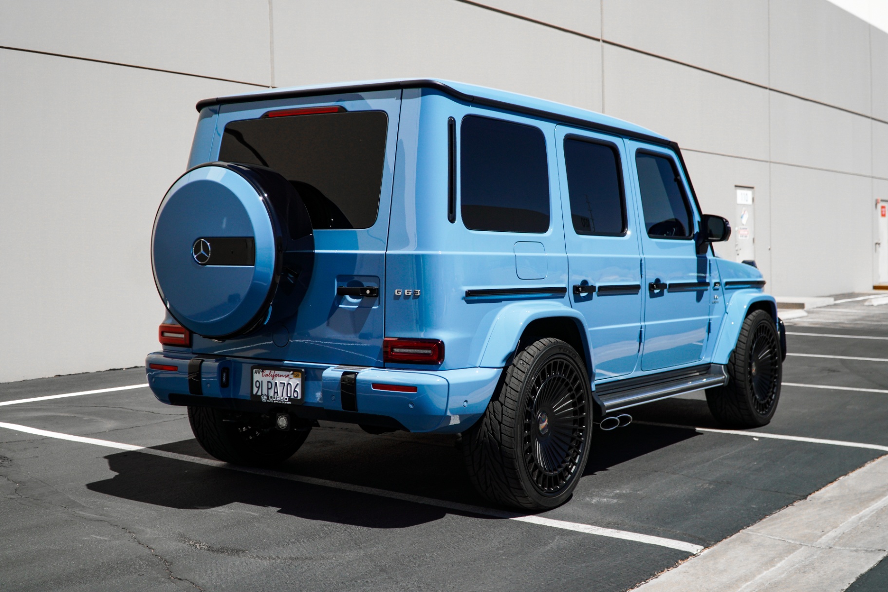 Ceramic tinted windows on a Mercedes GLS at Lusso Auto Design