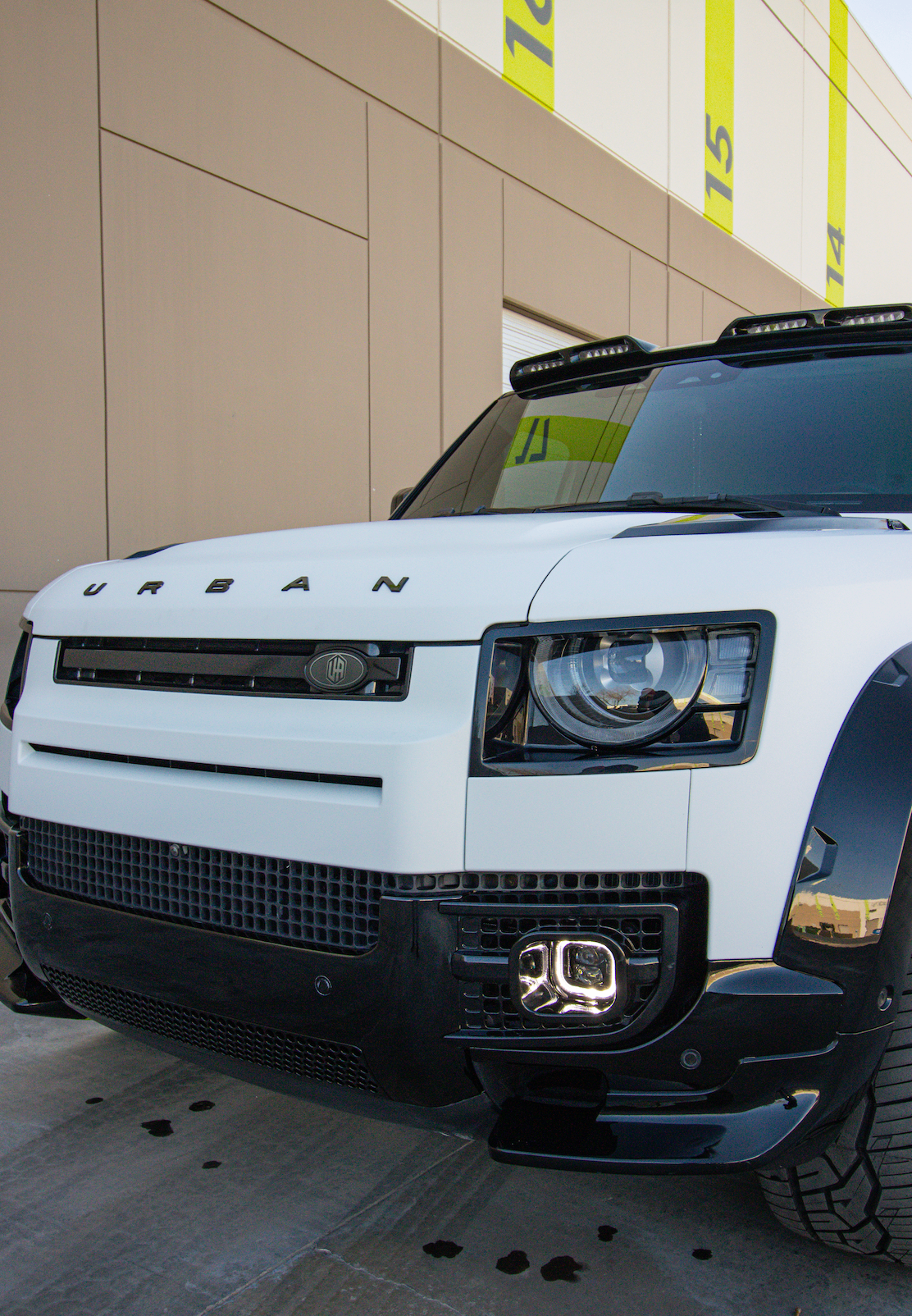 Range Rover fitted with an Urban Automotive body kit at Lusso Auto Design
