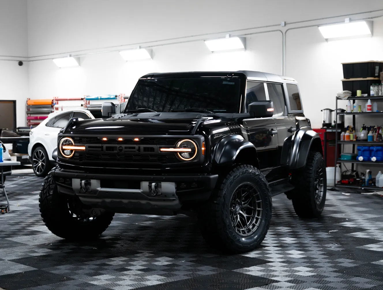 Ford Bronco fitted with custom Vossen forged wheels by Lusso Auto Design